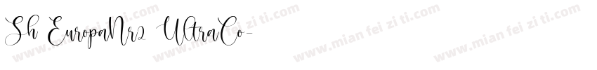 Sh EuropaNr2 UltraCo字体转换